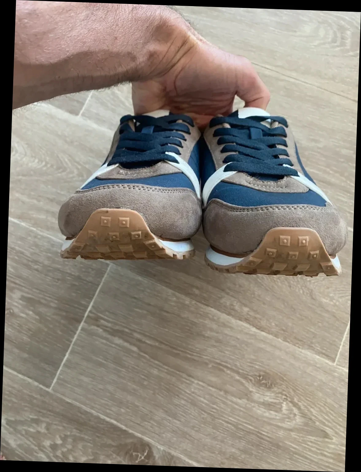 Men's blue gray sneakers | 41 – photo 6